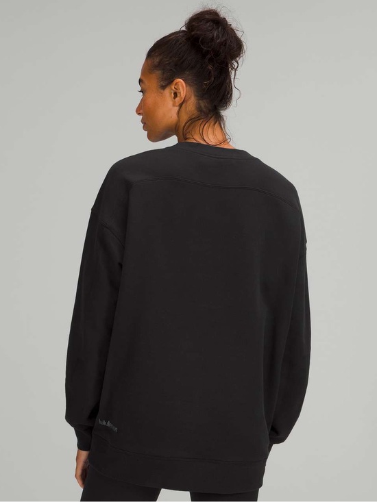 lululemon athletica Tops - Lululemon Perfectly Oversized Crewneck in black